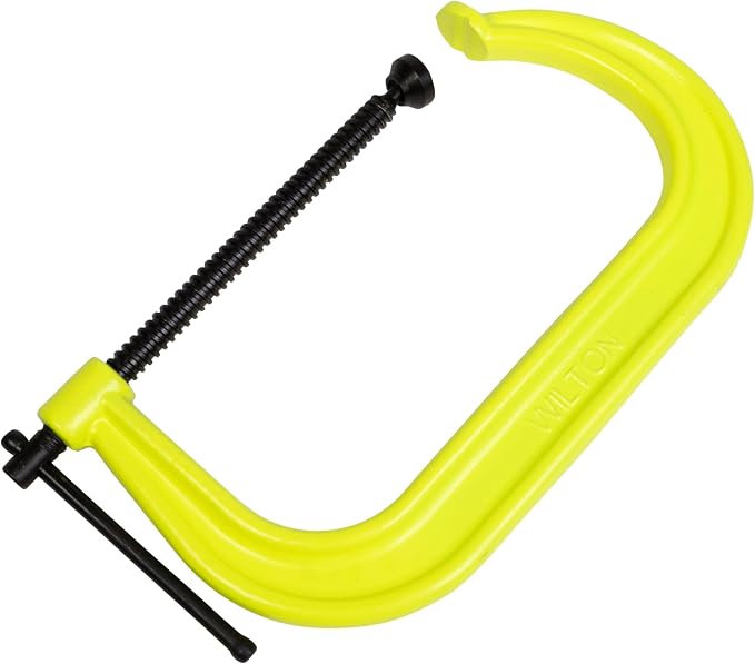 Wilton Hi-Vis C-Clamp, 10-1/8" Opening, 6" Throat, 8000 Lbs. Clamping Force (Model 410-SF)
