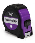 Mr. Pen- Retractable Tape Measure 25 ft, Purple, Easy Read, Steel Retractable Measuring Tape with Fractions, Ideal for Construction & DIY Projects