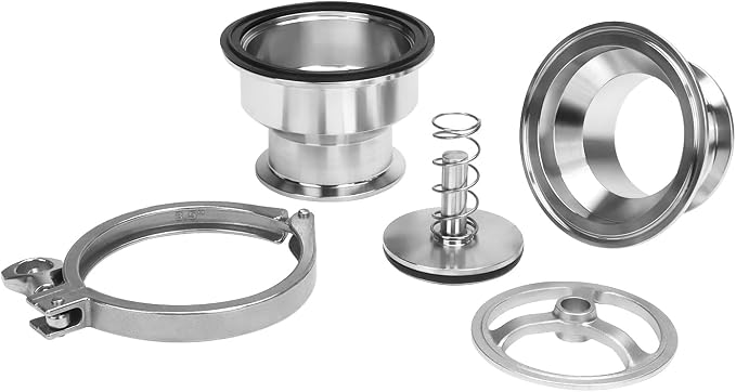 DERNORD Sanitary Check Valve - One Way Flow - 2.5" Tri Clamp Style, Stainless Steel 304, FKM Gasket (2.5" Tri Clamp Check Valve)