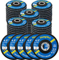 50 Pack Flap Discs 4 1/2 for Angle Grinder, 7/8" Arbor
