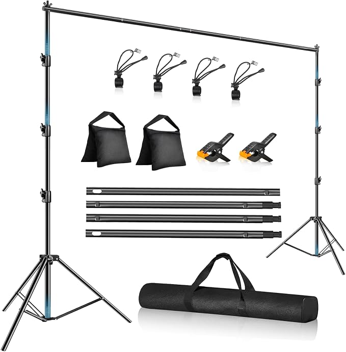 12x10FT(WxH) Heavy Duty Backdrop Stand, Photo Back Drop Stand