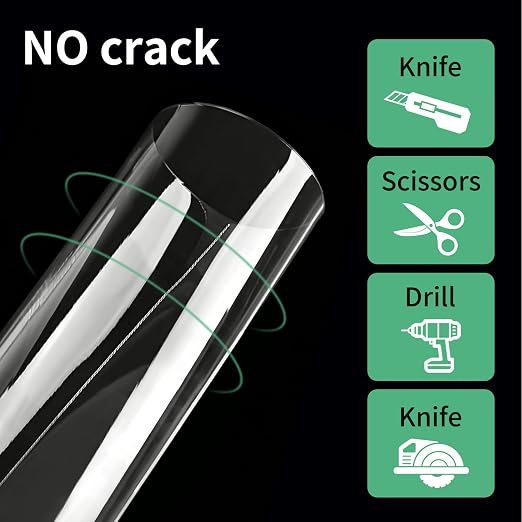 (12 Pack) 0.04"(1mm) Thick Clear Acrylic Sheets, 11X14 Plexiglass Sheets for Craft, Sign Blank, DIY Display Project, Cut with Saw or Hand Tools