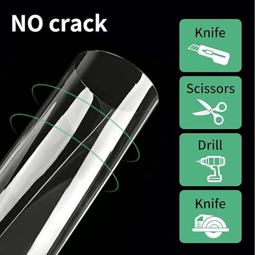 (12 Pack) 1/4 ”(6mm) Thick Clear Acrylic Sheets, 8X10 Plexiglass Sheets for Craft, Sign Blank, DIY Display Project, Cut with Saw or Hand Tools