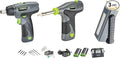 Genesis GL0831CK2 8-Volt Li-Ion 3-Piece Cordless Tool Kit with Screwdriver, Soldering Iron, and Pocket LED Light,Gray