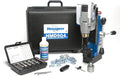 Hougen HMD904 115-Volt Magnetic Drill Fabricator's Kit with Integrated Coolant Bottle Plus 1/2" Drill Chuck, Adapter, and 12002 Rotabroach Cutter Kit