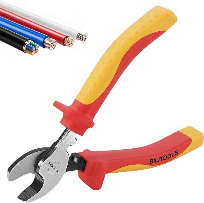 BILITOOLS 1000V Insulated Cable Cutter Pliers, 6inch, Cr-V, Clean Cut Wires