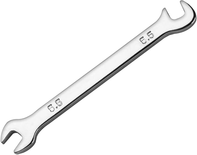 Larcele 7 Pcs Mini Double Open End Wrench 3mm-5.5mm MNBS-07 | Metric, CR-V, Small Spanner Set for Tight Spaces
