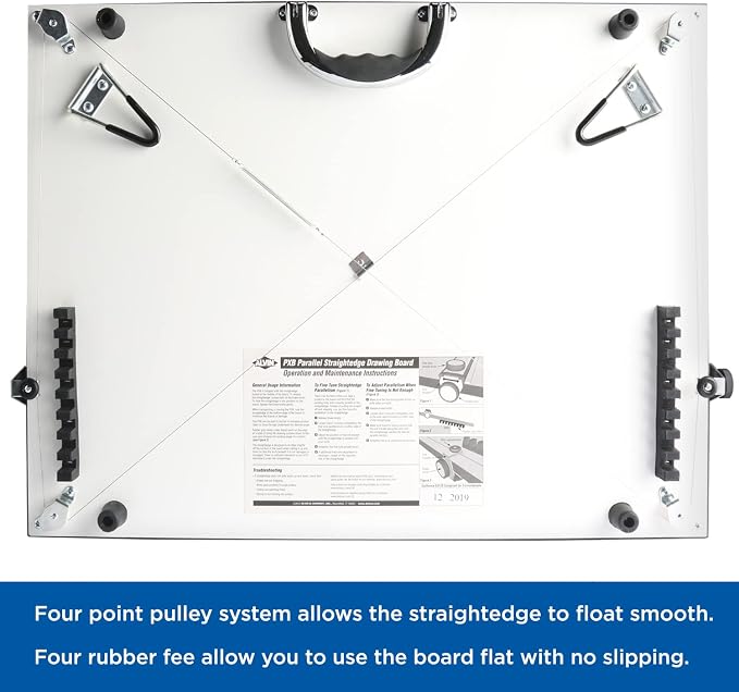 ALVIN Portable Drafting Board Size 20" x 26" Model PXB26, Easily Adjustable Drafting and Architecture Drawing Board with Ergonomic Carrying Handle - Portable Drafting Boards, 20 x 26 Inches