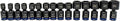 Astro Tools 78315 3/8" Drive 10-24mm Pinless Universal Impact Sockets - No Skips - 15 Piece