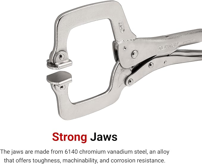 TEKTON Locking Pliers and Swivel C-Clamp Set (6-Piece) | PLK99906