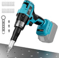 Cerycose Rivet Gun Compatible with Makita 18V Battery,Cordless Riveters Tool,Brushless Rivet with 3 Size(1/8", 5/32", 3/16") Aluminum Rivets & LED Light for Construction,Metalworking