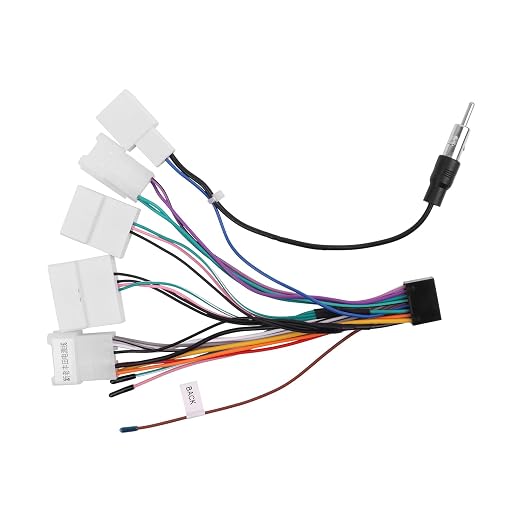 16PIN Car Radio Harness for Toyota Camry Tundra Non-JBL Plug & Play | XC004 Stereo Wiring Harness Fit Sequoia, RAV4, Highlander, 4Runner, Sienna, Yaris, Prius Low Trims, Retains SWC FM/AM Antenna