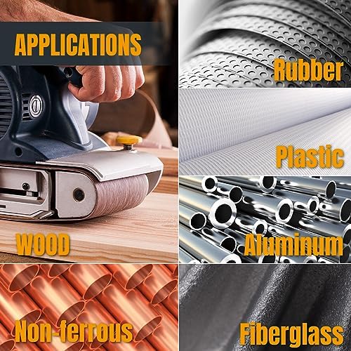 POWERTEC 4 x 24 Inch Sanding Belts, 30PK, 10 Each of 60 80 120 Grits, 4x24 Belt Sander Sanding Belts Assortment, Aluminum Oxide Sandpaper for Oscillating Belt Sander, Woodworking (110091)