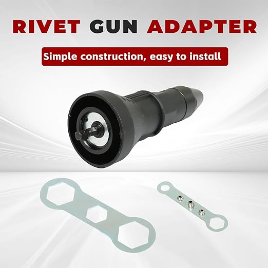 findmall Electric Rivet Nut Gun Drill Adapter Cordless Drill Hand Tools for Areas of The Manufacturing Industrial Fastening