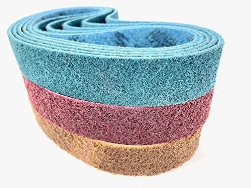 BLUEROCK Tools 40A & 15 Non-Woven Sanding Belts Pipe Polisher Grind Sander Belts