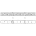 Starrett Full Flexible Steel Rule with Satin Chrome Finish, Quick Reading, and Inch Graduation - 4R Graduation, 24" Length, 1/50" Thickness - C304R-24