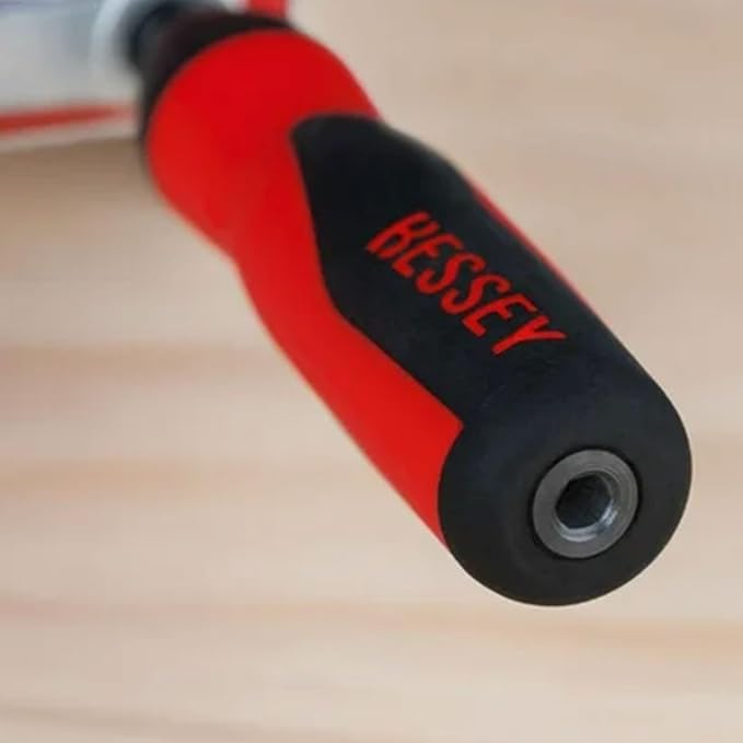 BESSEY K Body Revo 24 Inch Steel Ergonomic Parallel Bar Accessory Tool Clamp Kit with 2 Handles for Woodworking, Cabinetry, and Case Work, KRE3524