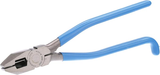Channellock Ironworkers Plier 350S - Spring Loaded, Side-Cutting - 9 In