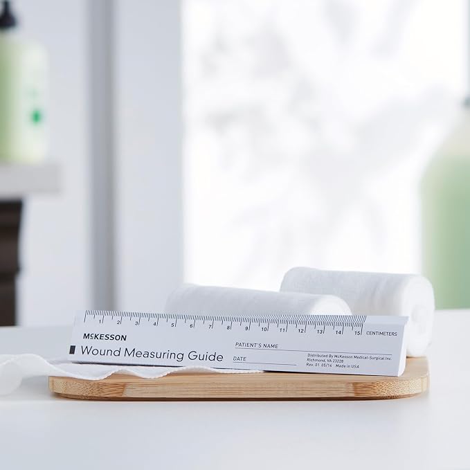 McKesson Wound Measuring Guide Ruler, Non-Sterile, Paper, 6 in, 50 Count, 12 Packs, 600 Total