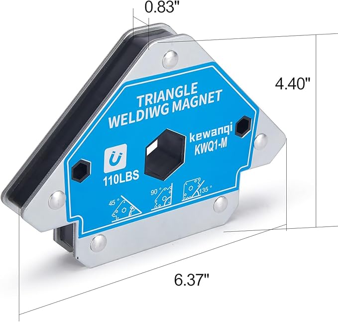 110 LB Welding Magnets-2 Pieces of Magnetic Welding Holder 110 LBS Holding Power Welding Supply Strong Welding Magnets and Clamps
