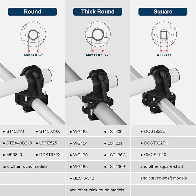 Weedeater Handle Clamp, Weed Eater Trimmer Bracket | Companion clamp for the patented handle system. Equip multiple trimmers. Handle sold separately. Hex wrench included.