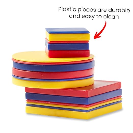hand2mind 46393 Attribute Blocks Classroom Basics Kit - Set of 6 Trays