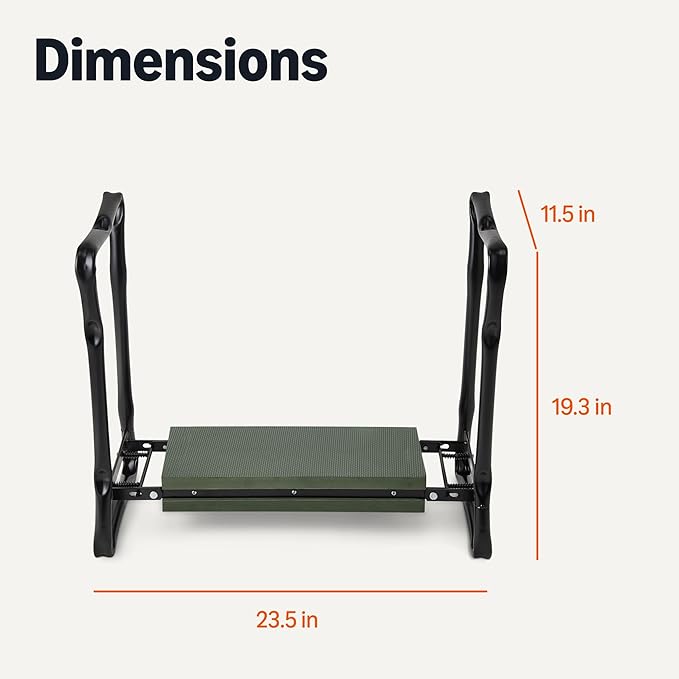 Amazon Basics - Gardening Stool, Foldable Kneeling Stool