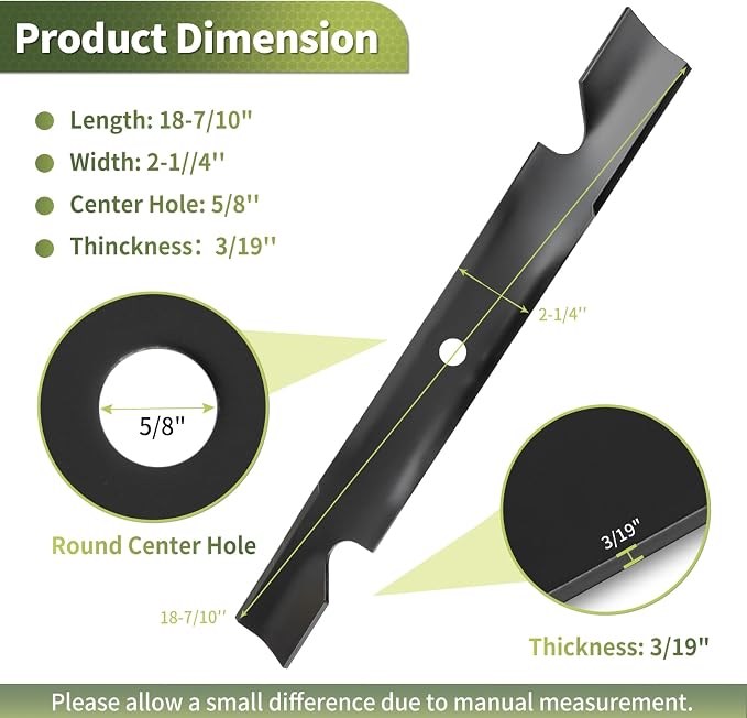 Keycci 115-2454-03 Lawn Mower Blades Compatible with T oro Time Cutter SS5425 54 Inch Deck, High Lift Blades Replace for 115-4999 115-4999-03 115-9650-03, 3 Pack (115-9650-03 Blades)