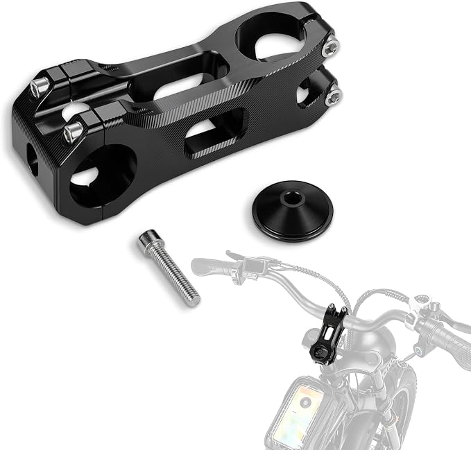 EBike Handlebar Clamp CNC Compatible Fit for Ridstar Q20/Q20 Pro Lite, E Bike Direct Mount Bar Stem Riser Anodized Finish