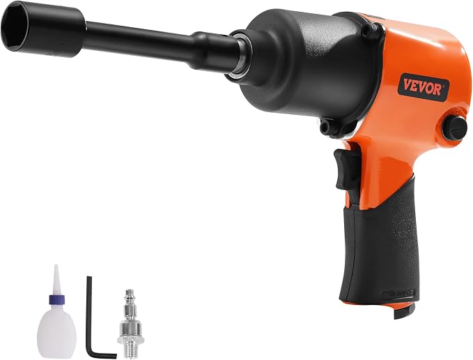 VEVOR Air Impact Wrench, 1/2" Drive Air Impact Gun Up to 880ft-lbs Nut-busting Torque, 7500RPM Lightweight Pneumatic Tool for Auto Repairs and Maintenance