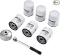 Oil Filter Kit with wrench for Ford F150 2011-2024 Explorer | Mustang Expedition Flex Fsion Transit Fusion and Chevrolet, GMC, Dodge, Lincoln Replaces FL500S AA5Z-6714-A AA5Z6714A(6 Pack)