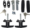 Bauer T-323T Package Matching T-Handles Lock Set | Shaft 2 Inch Total Length, 1/2" Thread on end | Keyed K-127