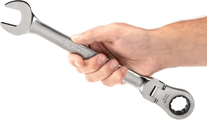 TEKTON 24 mm Flex Head Ratcheting Combination Wrench | WRC26424 | 12-Point