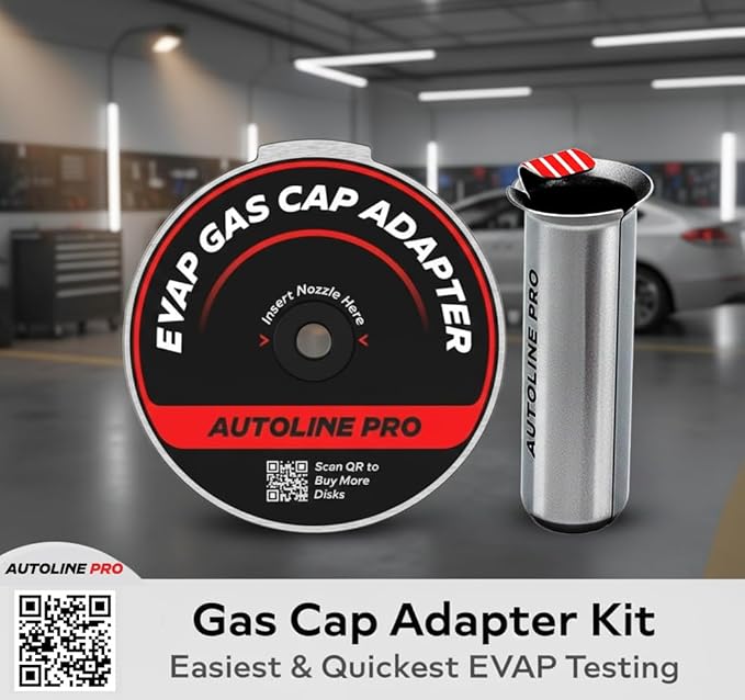 AutoLine Pro HyperSmoke™ Automotive Smoke Machine EVAP Vacuum Leak Tester – Adjustable Pressure – OEM Approved Smoke Fluid – Built-in Air Compressor Motor – Includes Gas Cap Adapter for EVAP Leaks.