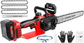 Mini Chainsaw Cordless Compatible for Milwaukee M18 18V Battery (Without Battery) 12 Inch Handheld Brushless Electric Chainsaw with Auto Oiler & Security Lock, for Wood, Trees Cutting (Tool Only)