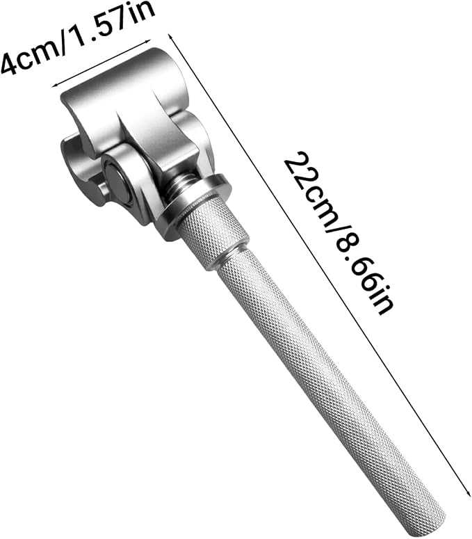 Saker Adjustable Door Hinge Wrench for Residential | Stainless Steel Door Gap Tool for Sagging/Sticking Doors, No Disassembly Needed, Ergonomic Non-Slip Handle