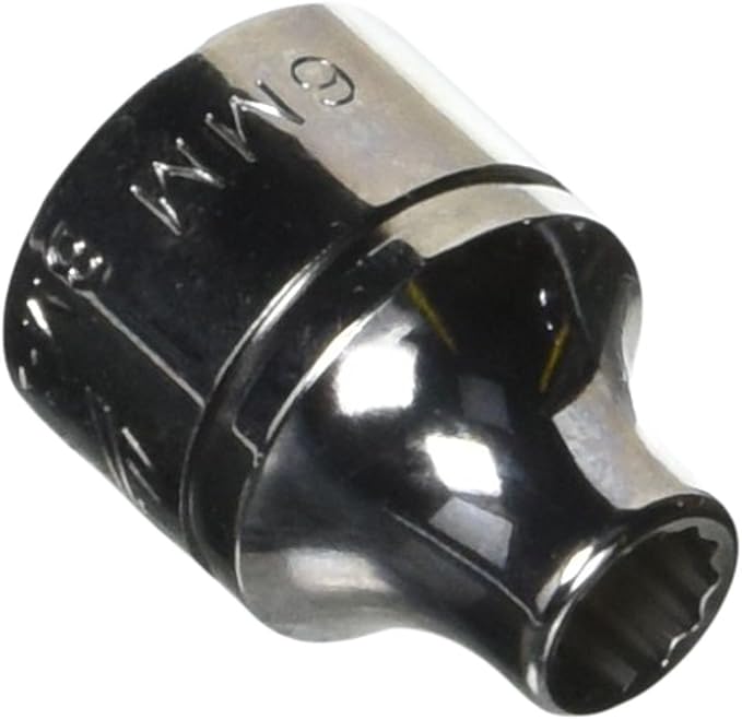 Williams BM-1206 3/8 Drive Shallow Socket, 12 Point, 6mm