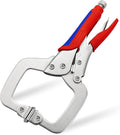 11-Inch c clamp locking pliers Heavy Duty Locking Pliers with Ergonomic Handle for Welding, Woodworking, Metalworking, Auto Repair & Home DIY Projects