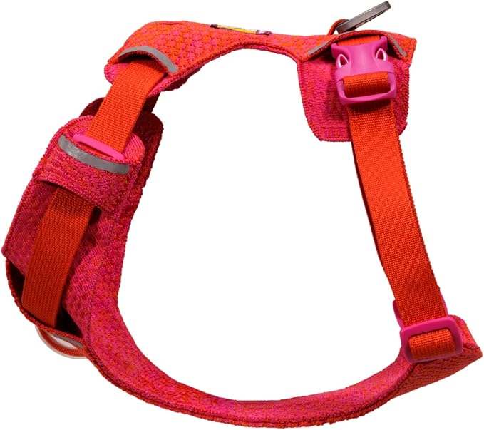 Ruffwear, Front Range Flex Dog Harness, Engineered Knit Construction for Ultimate Fit and Mobility, Lightweight Flexible Everyday Harness with Dual Leash Clips, Rose Violet, Medium