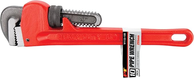 Performance Tool W1133-10B 10 in. Red Pipe Wrench