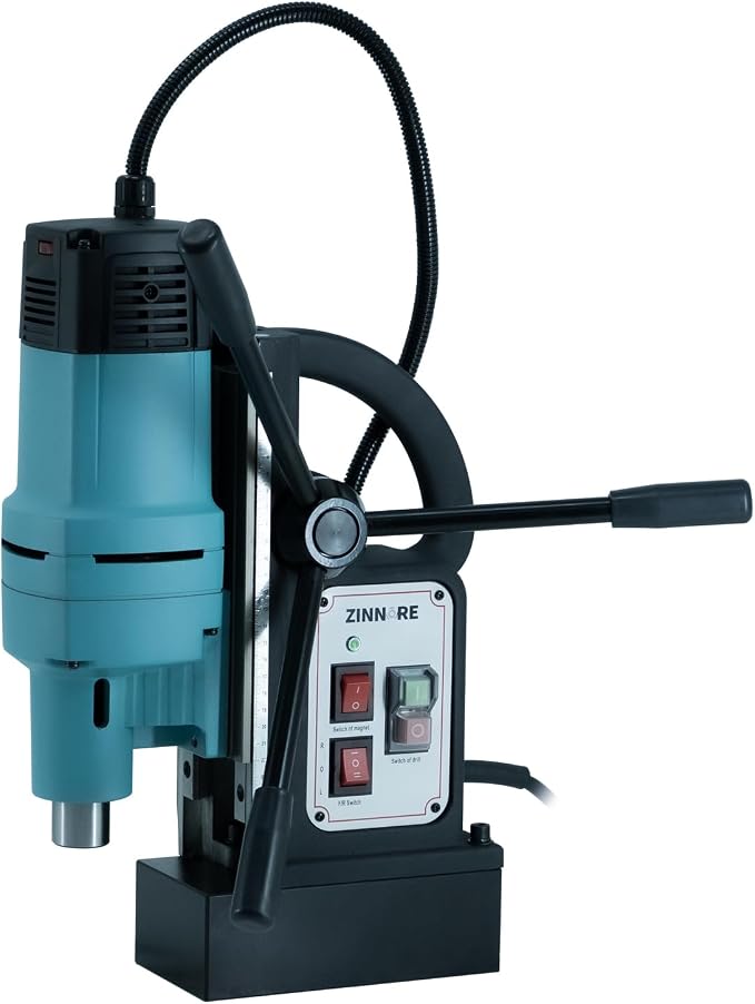 Mag Drill Press, 1800W Magnetic Drill, 2-3/18 inch Max Boring Diameter, 3370lbf/15000N Mag Force, Portable Electric Mag Drill Press for Metal Surface