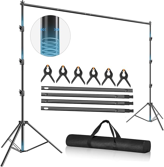 10x10FT Heavy Duty Backdrop Stand, Photo Back Drop Stand Kit