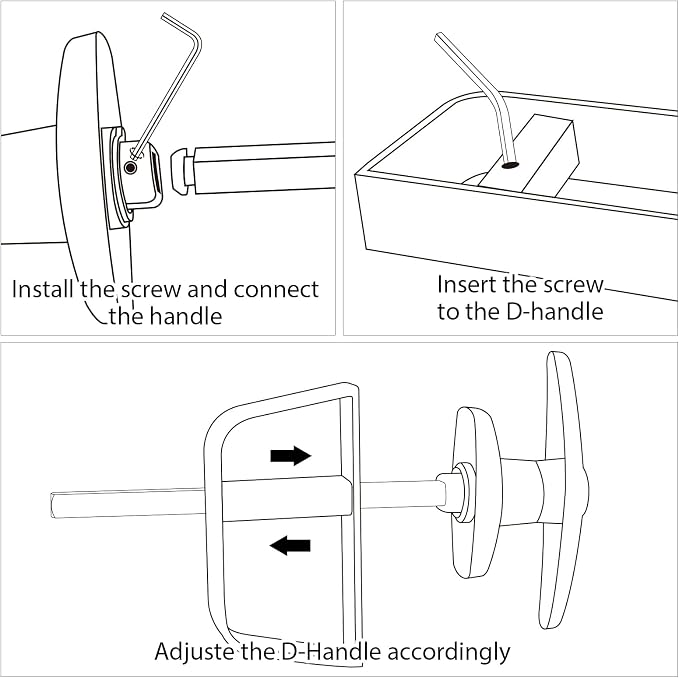 5 Keys Double Door Shed Hardware Kit - Includes Barrel Bolt, Latch, and Double Door Hardware for Easy Installation for Gates, playrooms，Added Protection and Versatility