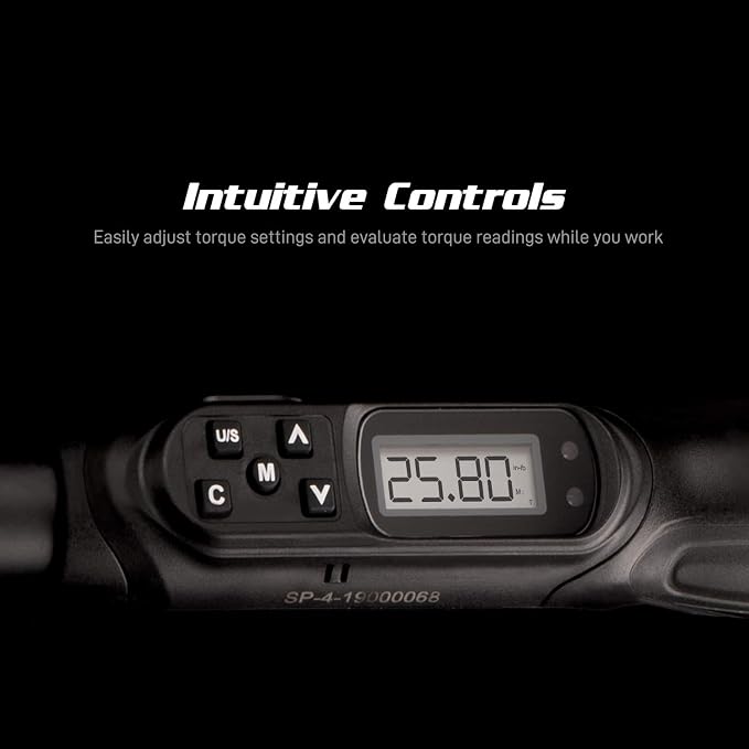 Capri Tools Digital Torque Screwdriver, Dual Direction, 1.77-35.39 in. lbs./20-400 cNm/2.04-40.82 kg-cm, 26000