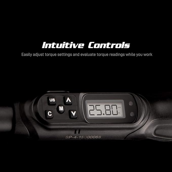 Capri Tools Digital Torque Screwdriver, Dual Direction, 0.88-17.7 in. lbs./10-200 cNm/1.02-20.41 kg-cm (CP26000-200)