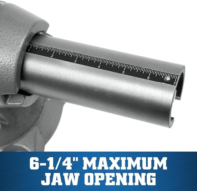 Wilton Multi-Purpose Bench Vise, 6-1/2" Jaw Width, 6-1/4" Jaw Opening, 3-1/4" Throat (Model 650P)