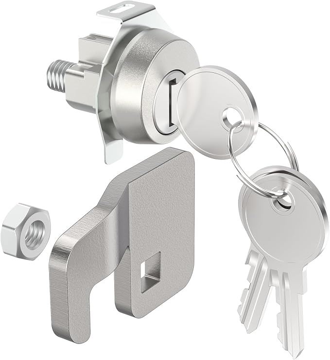 1570 Mailbox Lock for Florence F Series & 4C CBU Units, 3 Keys and a Latch | High-Security Cam Lock, Replaces L-1172C C9100, Includes 3 Keys and Mounting Latch