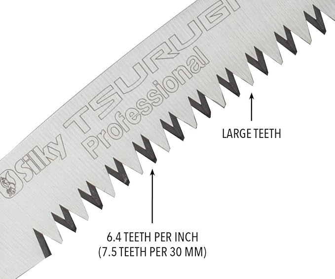 Silky Professional Series TSURUGI Curved Hand Saw 370mm LG Teeth (454-37)