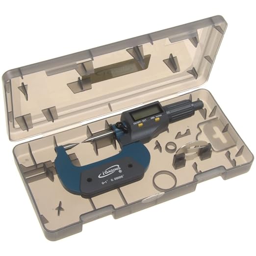 iGaging Digital Micrometer w Data Output 0-1"/0.00005"/0.001mm Double Point