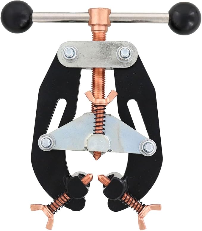 Steel Dragon Tools Small Pipe Clamp for 1" to 2-1/2" Pipe – Lightweight Pipe Fit-Up and Welding Alignment Tool, Durable Thread Design, Stainless Contact Points, Includes Extra Pins